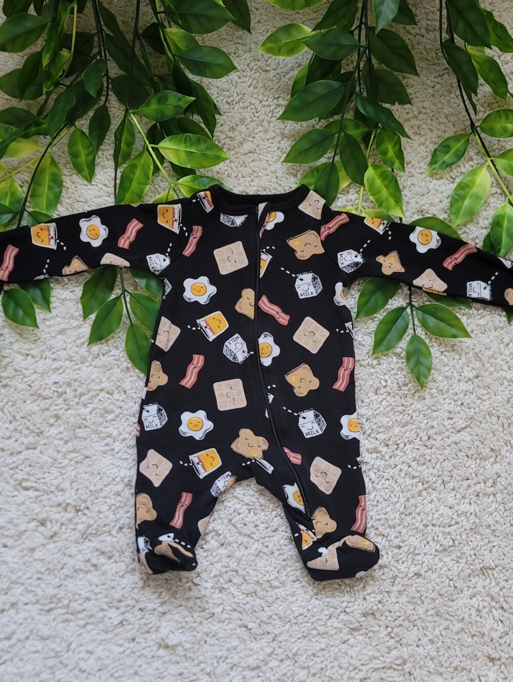 Baby Boy Breakfast Foods Sleeper (Newborn)